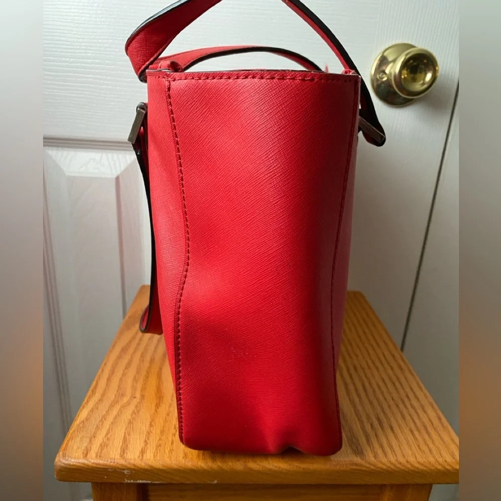 kate‎ spade Newbury Lane Briar Red Saffiano Leather Tote Bag